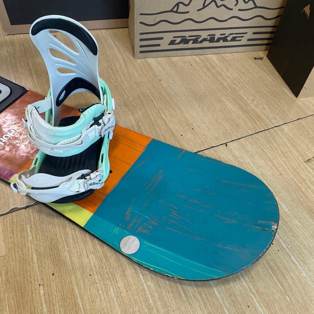 BURTON　バートンキッズスノーボードセット　バイン付　CUSTOM　カスタム