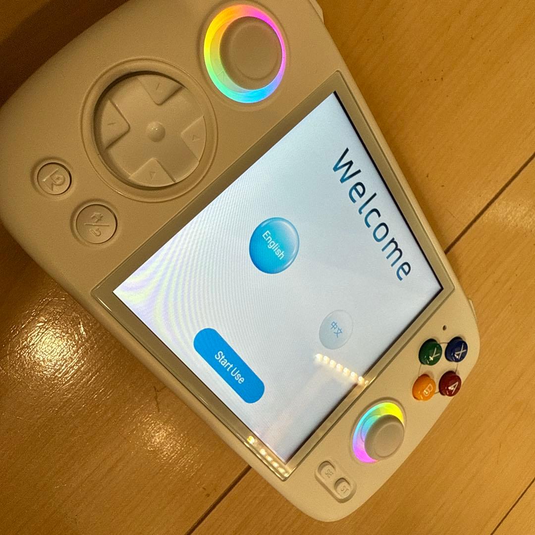 ANBERNIC RG Cube ベージュホワイト 純正ケース付き