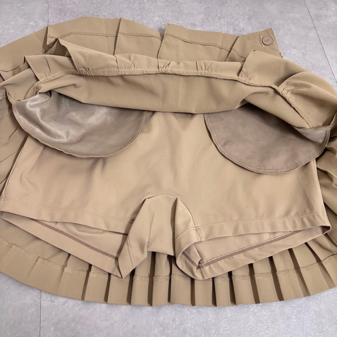 A.P.C.golf 韓国　ゴルフウェア　インナーパンツ　プリーツ　ベージュ　S