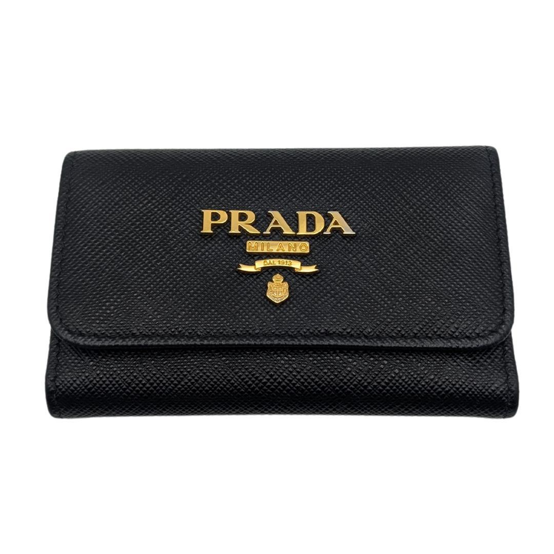 〈美品〉PRADA プラダ キーケース サフィアーノ キーホルダー