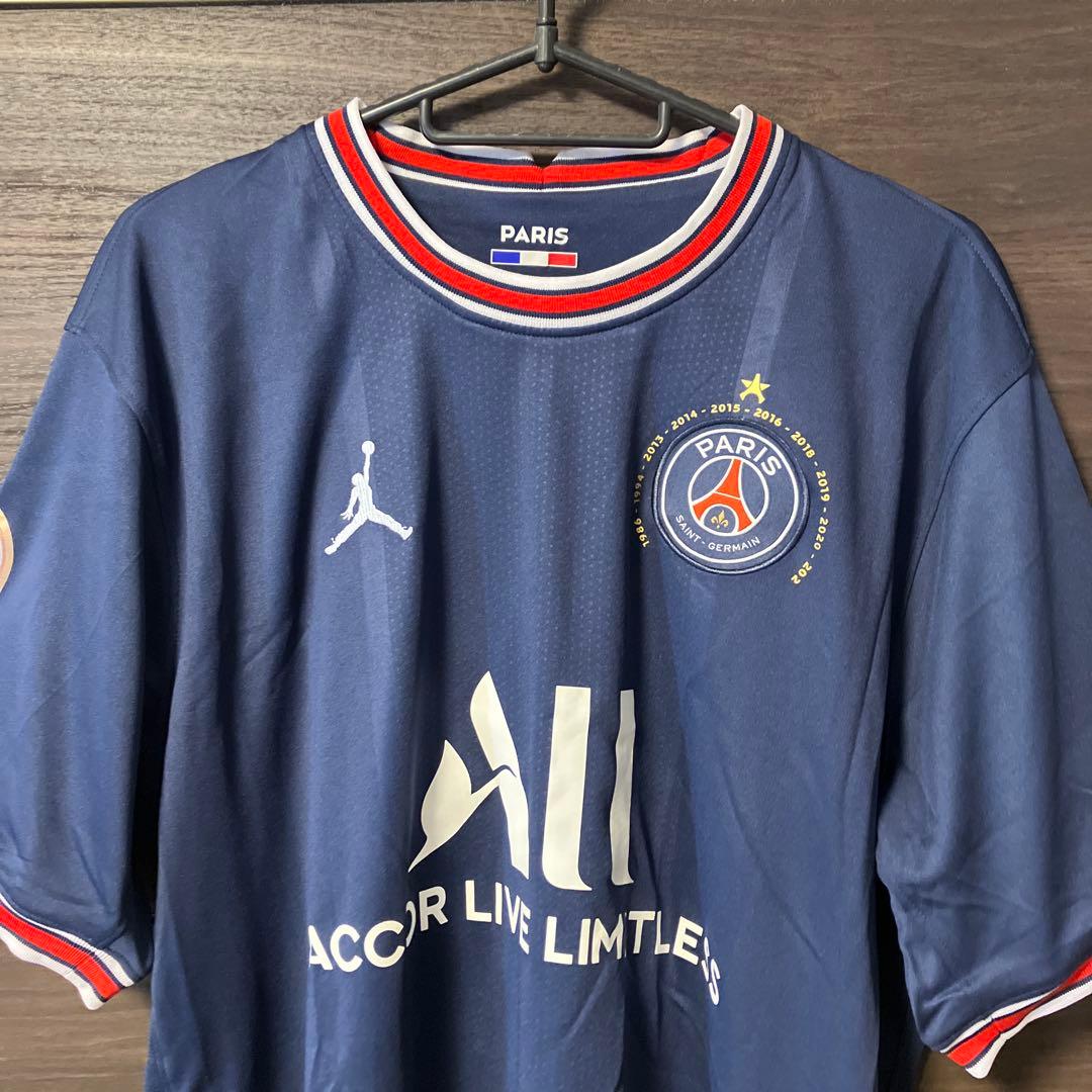 パリ・サンジェルマン Jordan シャツ XL ネイビー