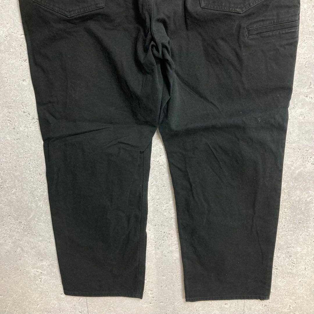 カーハート　ワークパンツ　ブラック　ビックサイズ 古着　W42 L30
