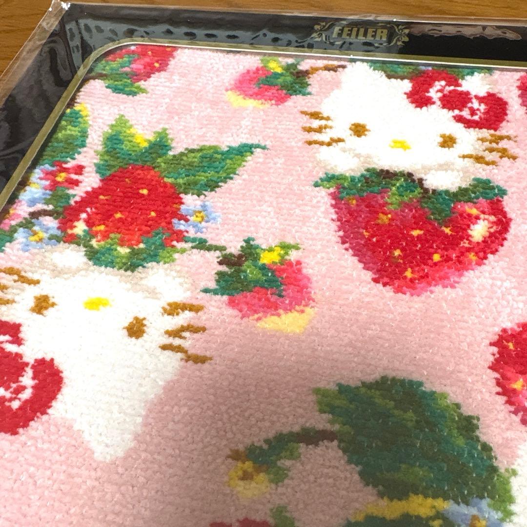 フェイラー　ハンカチ　ハローキティ ストロベリー　ピンク