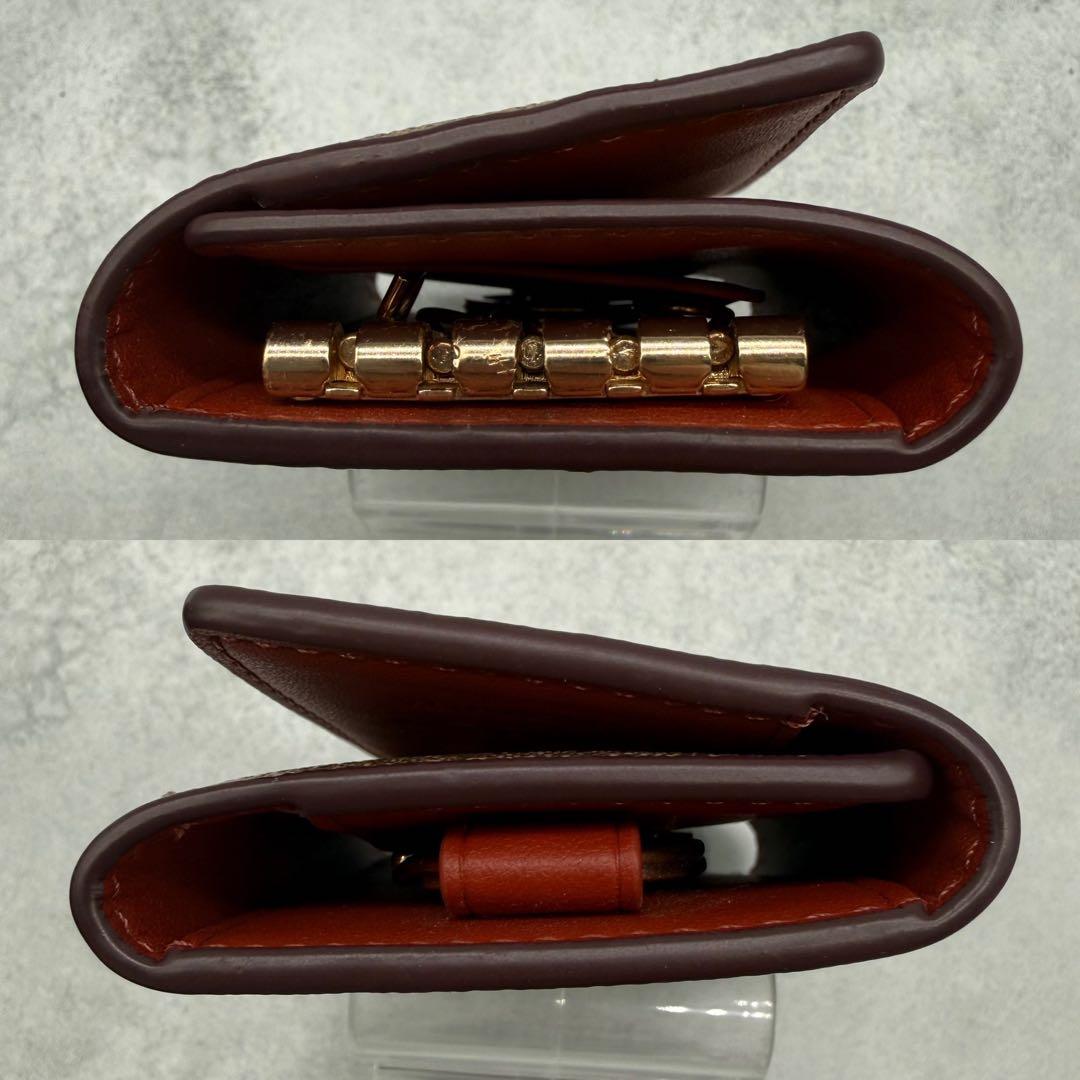 【良品】COACH コーチ スヌーピー キーケース PVC コラボ ブラウン