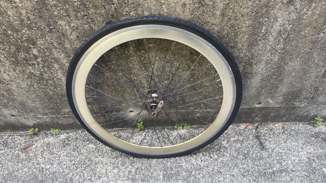 自転車ホイール ゴールド シルバー Joytech ピストンバイク