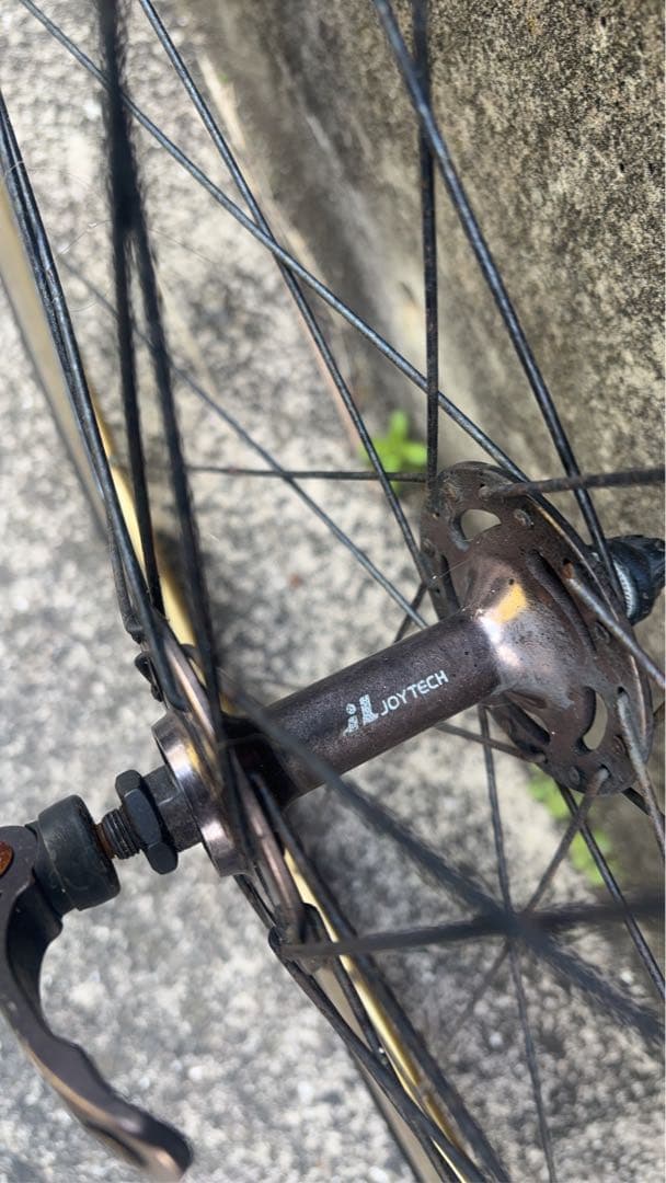 自転車ホイール ゴールド シルバー Joytech ピストンバイク