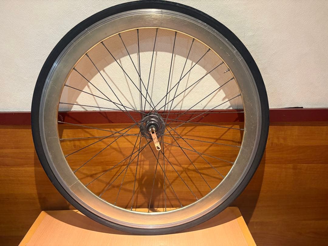自転車ホイール ゴールド シルバー Joytech ピストンバイク