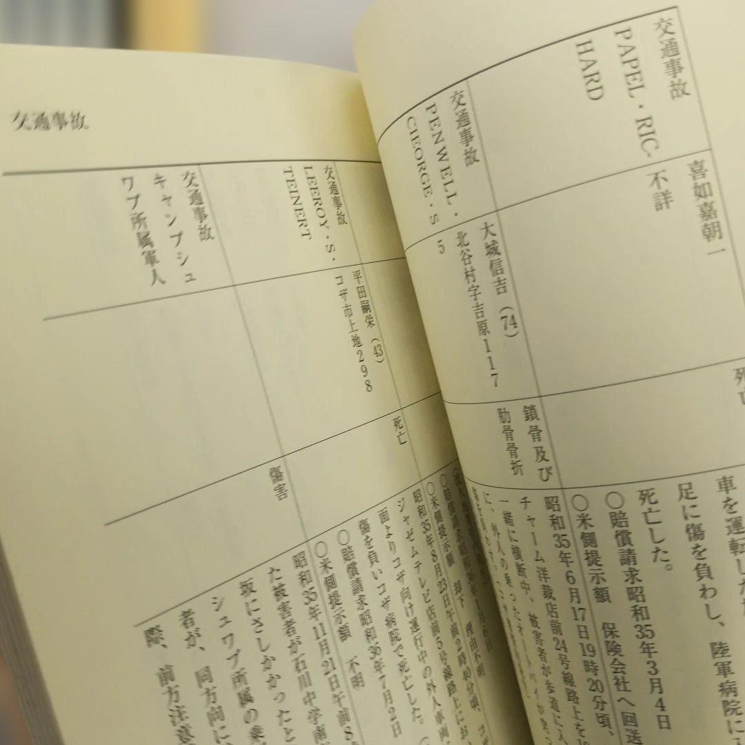 占領米軍犯罪事件帳　 沖縄の基地と性暴力　復帰　戦後　混乱　毒ガス　婦女暴行