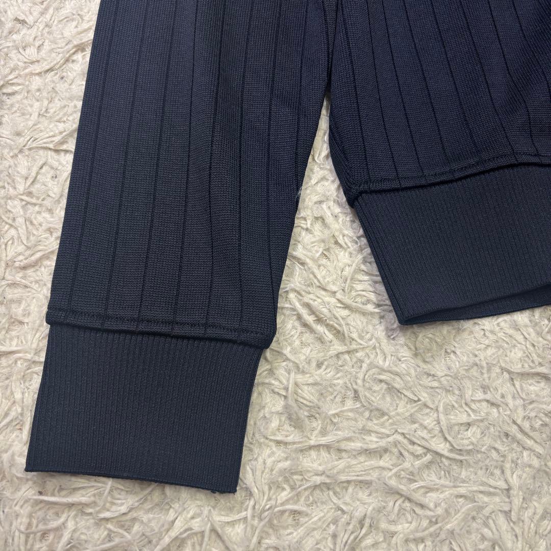 ◎極美品 FOOTJOY ゴルフ ニット ジップアップ レザー使い ロゴ刺繍L