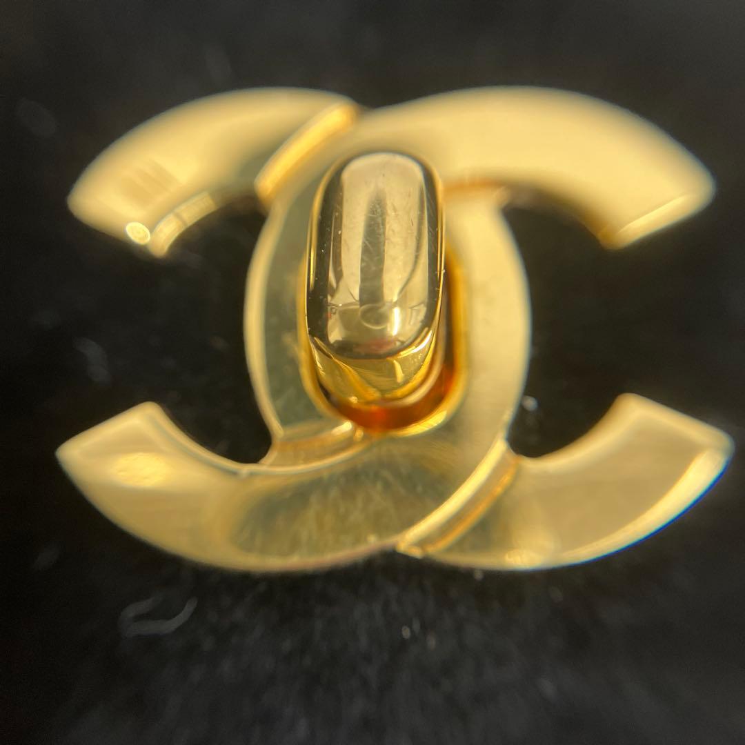 CHANEL シャネル ブラシケース ベロア ゴールド金具