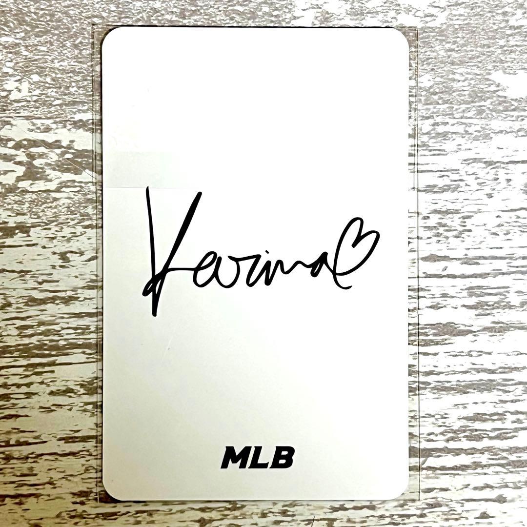 MLB ビーニー クリーム 猫耳 韓国 karina 特典付き