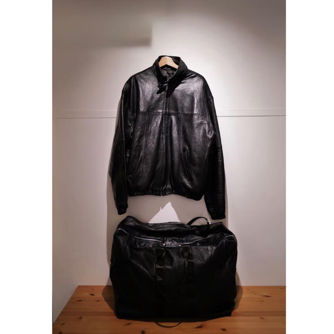 即発送可 anytee オリジナル レザージャケット レザーブルゾン