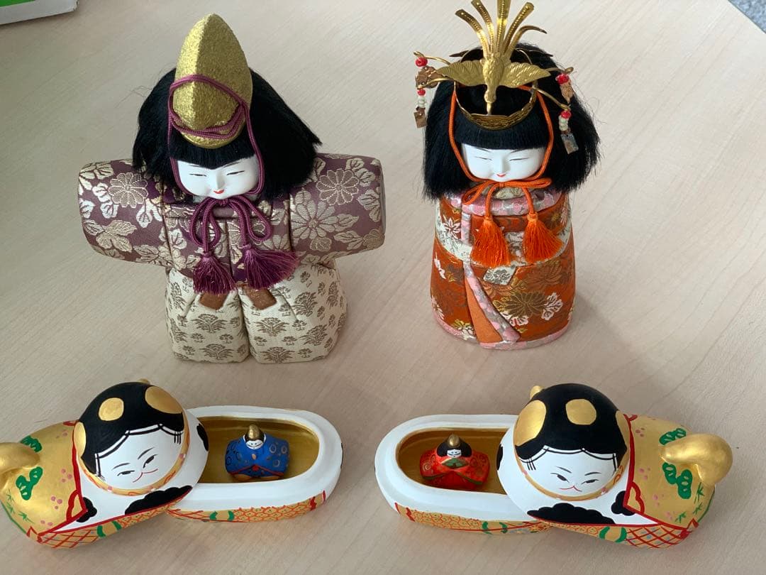 犬筥 雛人形 雛祭り 立雛 日本の伝統 秀水作 木目込み雛人形 京人形 金彩 桐