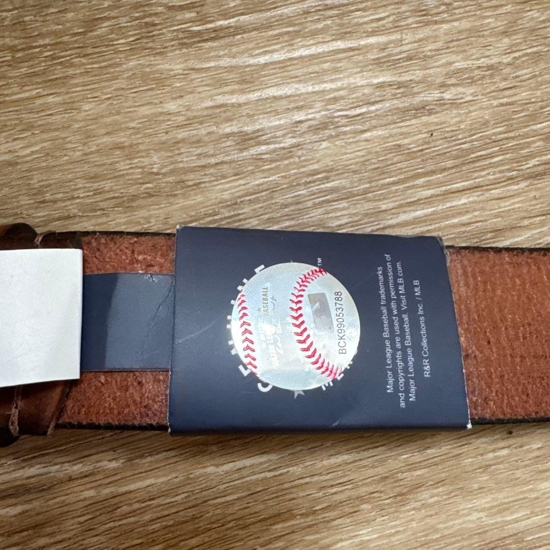 ロサンゼルス　ドジャース　本革　ベルト　30-32 米国購入　新品