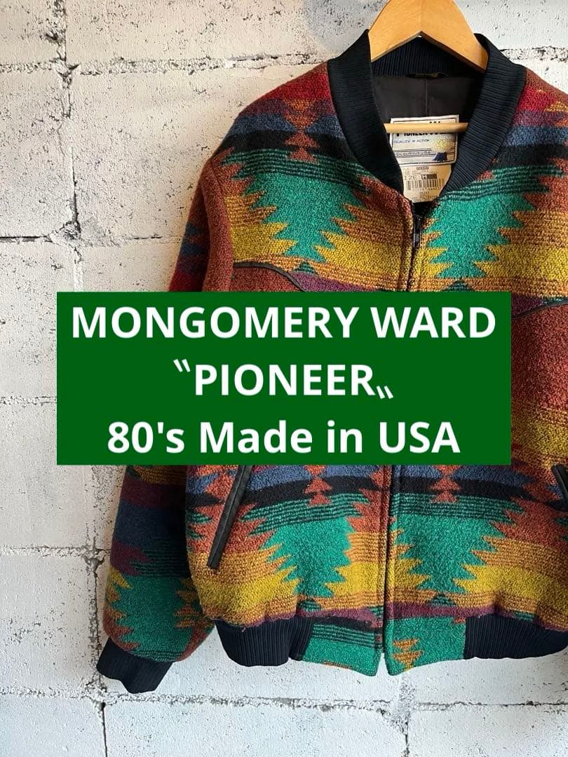 超美品 80s PIONEER WEAR ネイティヴ 米国製 モンゴメリーワード