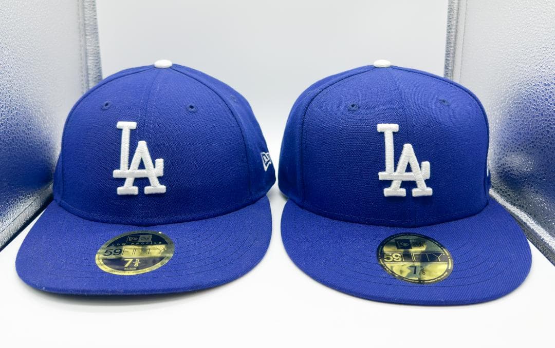 【美品】2個セット LA ドジャース NEWERA 59Fifty 7 5/8