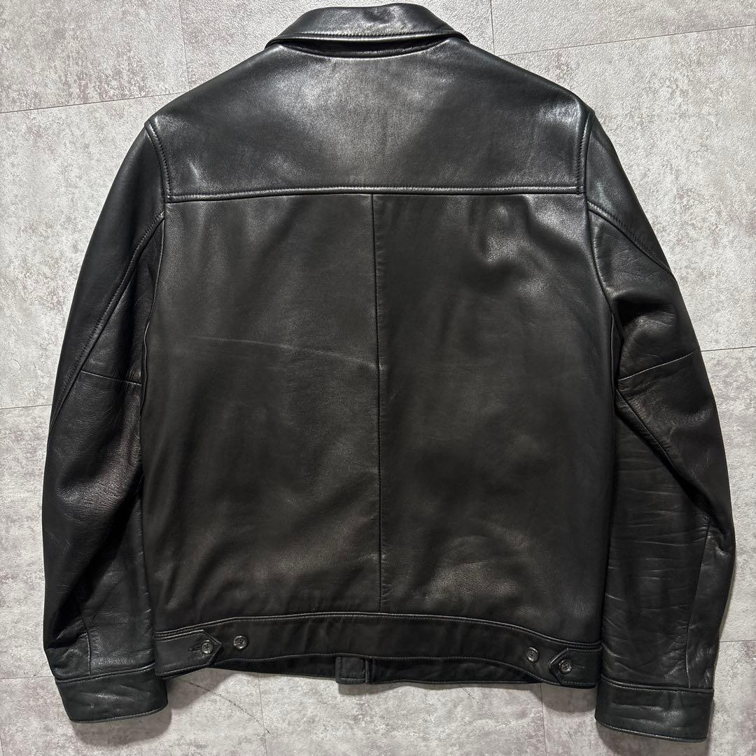 90s〜00s ラルフ　レザー　スウィングトップ　ブラックポニー　黒ポニー　黒色