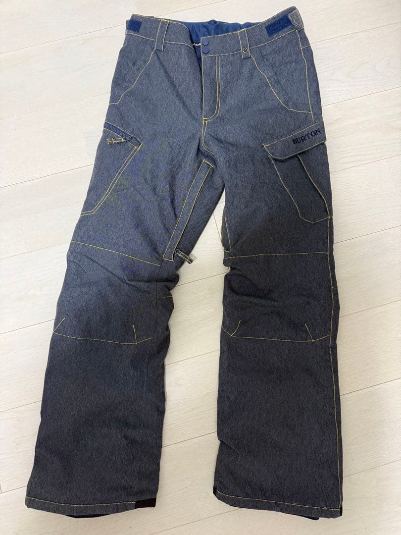 BURTON スノーボードパンツ ダークデニム 柄