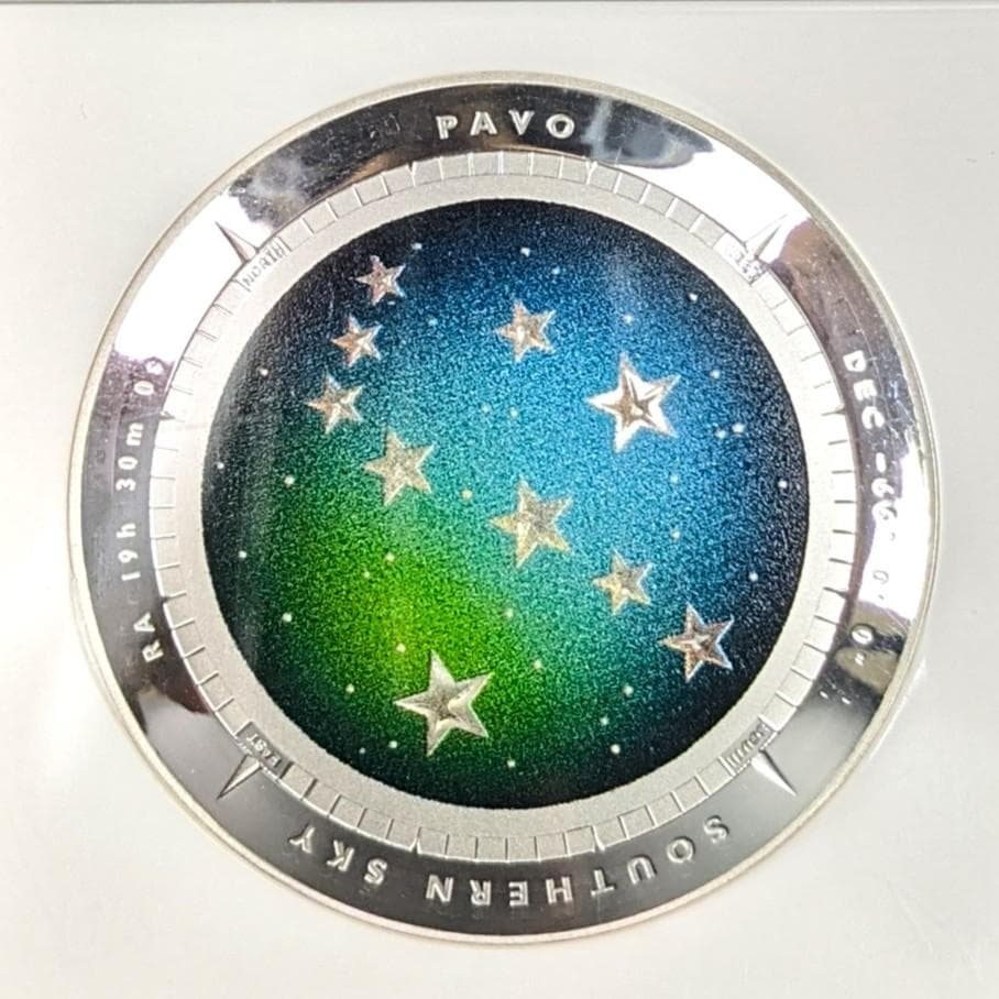最高鑑定★2013 豪州 5ドル 銀貨くじゃく座 PF70UC Top Pop
