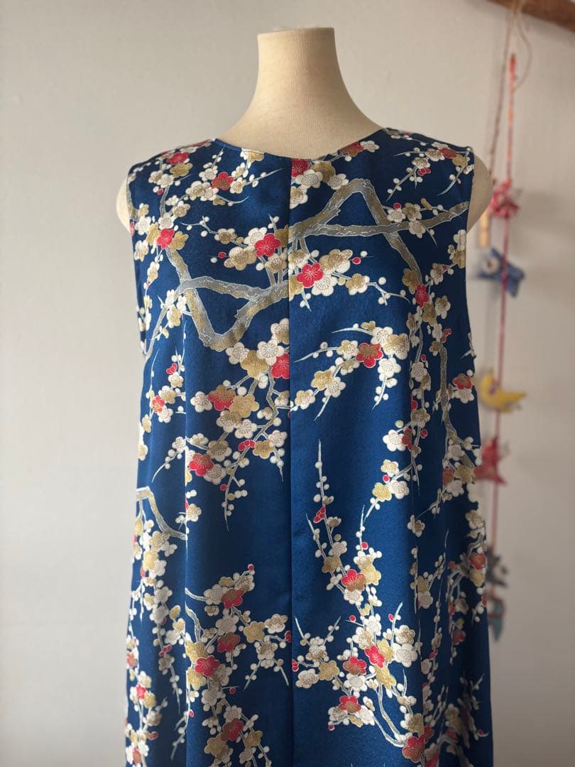 新品　着物リメイク　ワンピース