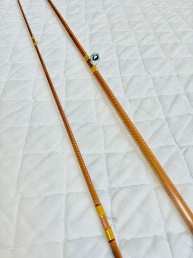 希少 ＪＨ.M C G I N Nフライバンブーロッド、7'6\"#5 、