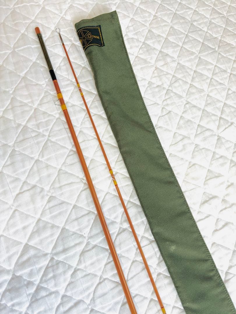 希少 ＪＨ.M C G I N Nフライバンブーロッド、7'6\"#5 、