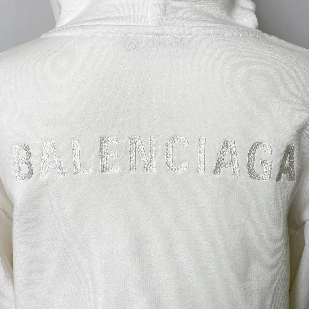BALENCIAGA / パーカー 胸バックロゴ 10 ホワイト レディース