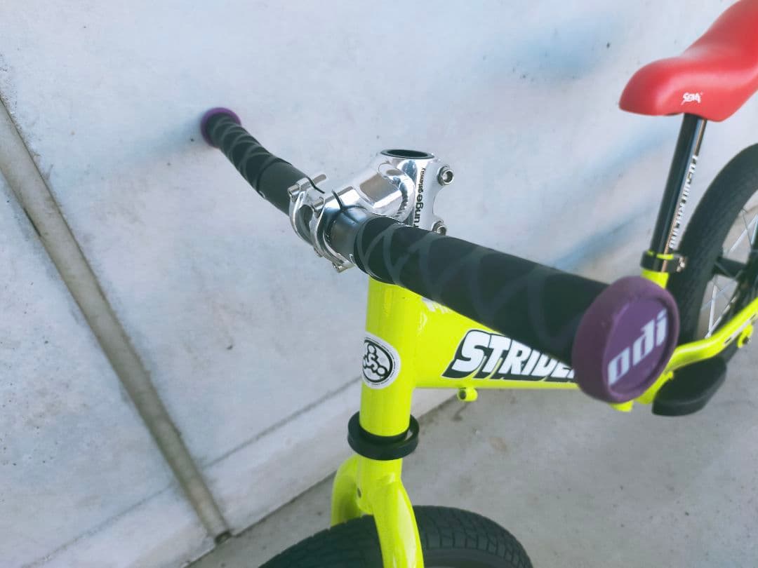 STRIDER ストライダー14X カスタム　カーボンハンドル　エンジョイ　黄色