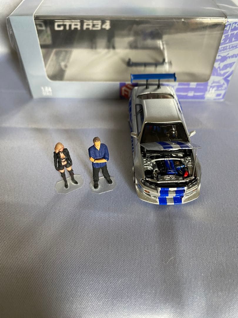 龍樹様専⚠️‼️ワイルドスピードGTR R34 、フィギュアセット