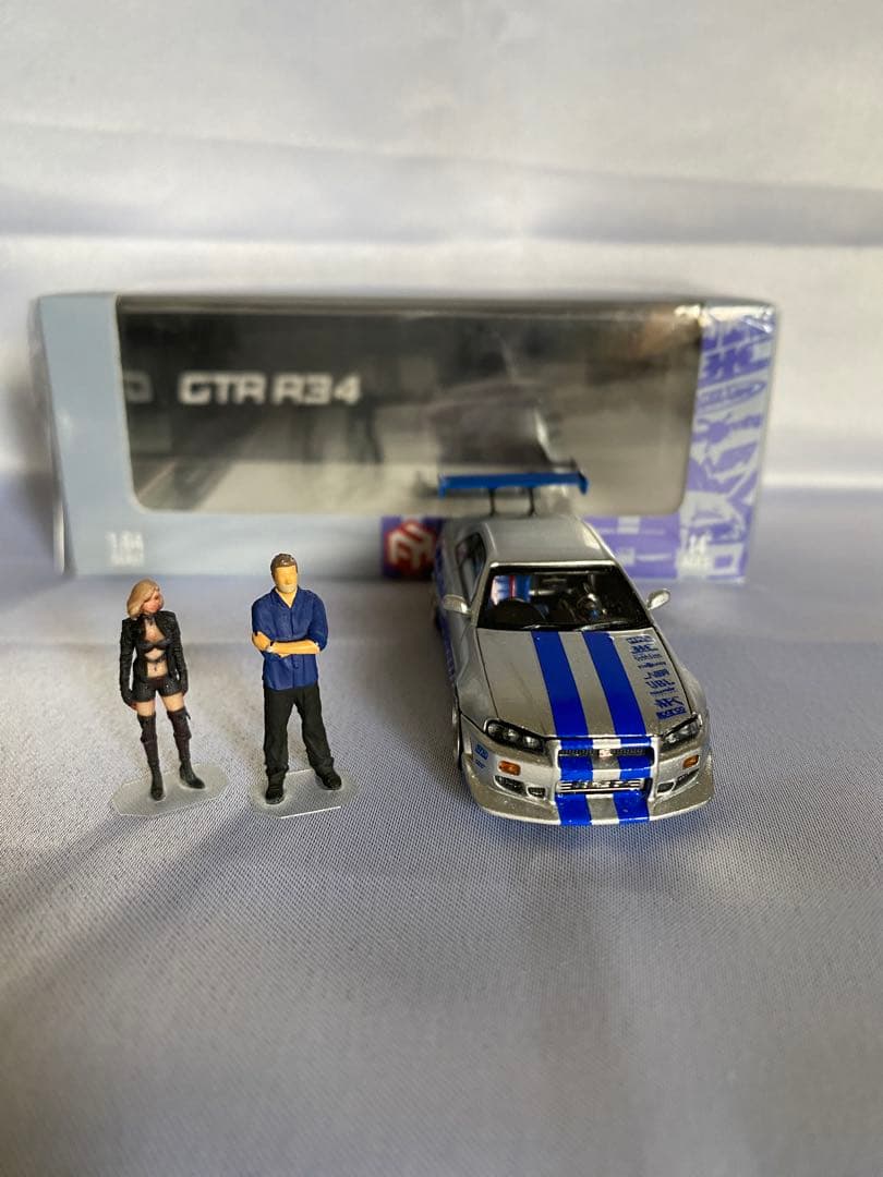 龍樹様専⚠️‼️ワイルドスピードGTR R34 、フィギュアセット