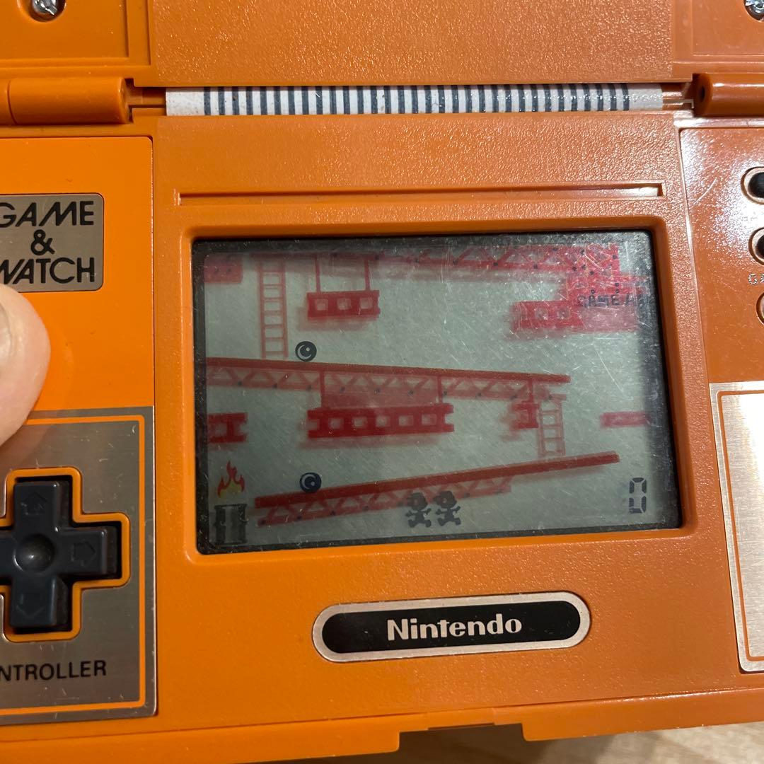 【動作品】Nintendoゲーム&ウォッチ　ドンキーコング電池カバーなし電池付き