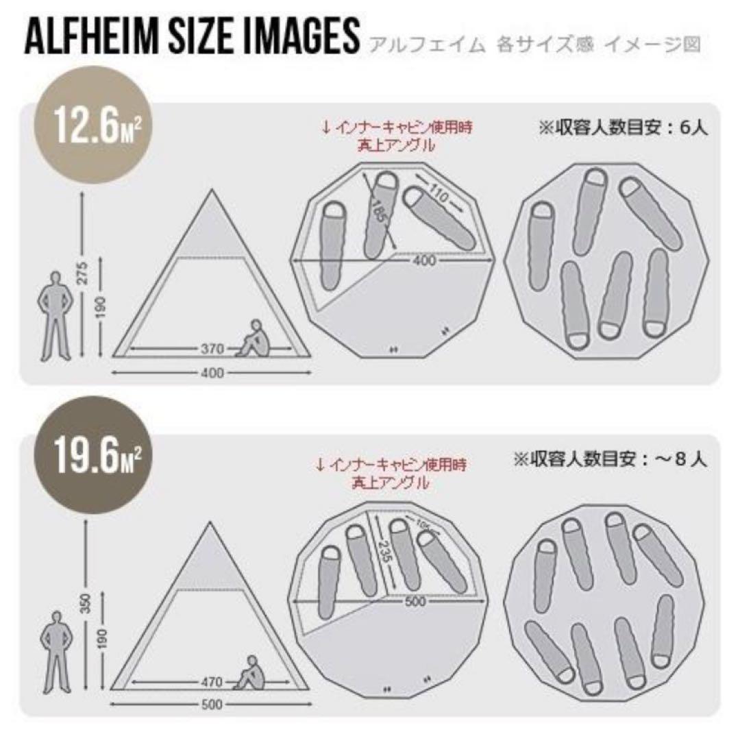 【新品未使用未開封】Nordisk Alfheim 12.6用 インナーキャビン