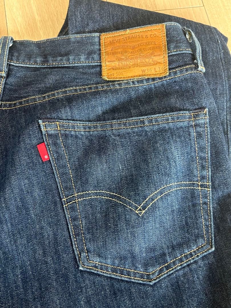 【美品】LEVIS 505 アメリカ USA製 W36 Rタブ 希少！
