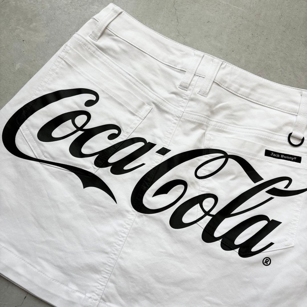 【美品】Jack Bunny!!×Coca-Cola インナー付 スカート ロゴ
