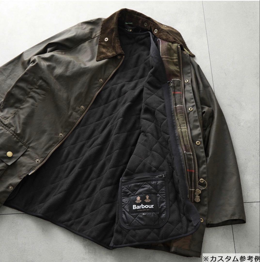 Barbour ネイビー キルティングベスト Lサイズ