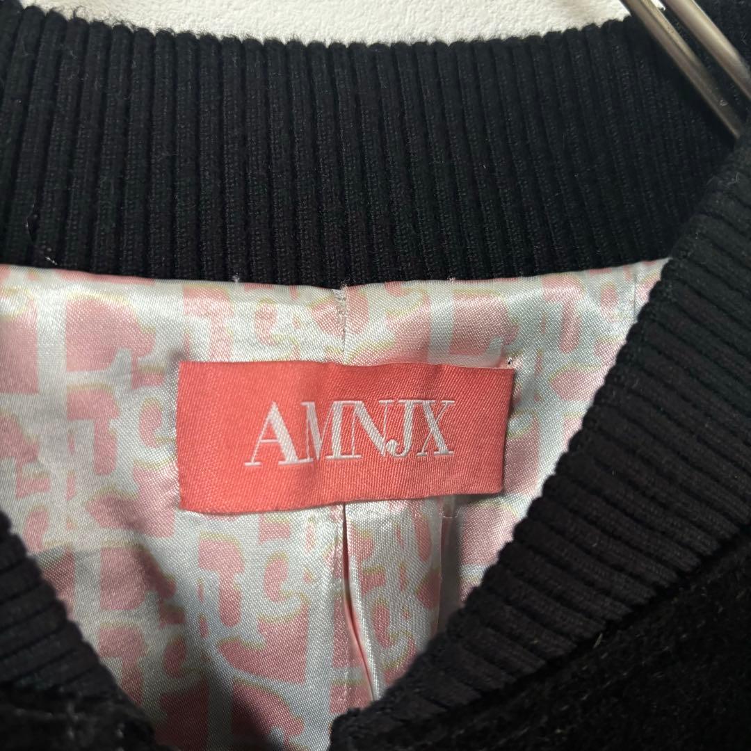 平本蓮着用✨amnjx RIZIN レザージャケット　牛革　MA-1 　L 黒