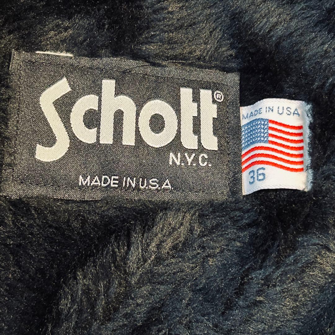 ショット Schott 641 36 ライナー付き シングルライダースジャケット
