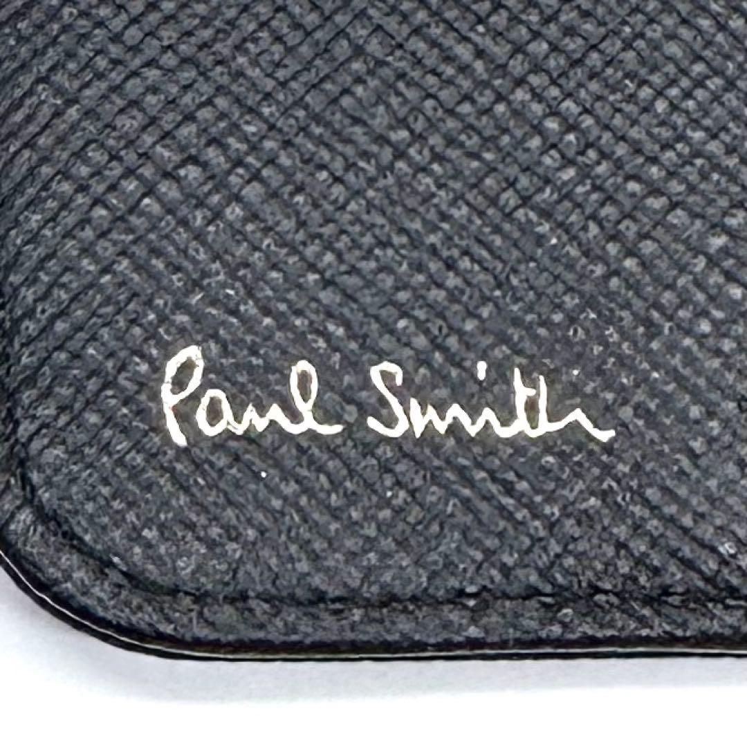 未使用✨Paul Smith スミシーハート キーケース 4連 本革 ブラック