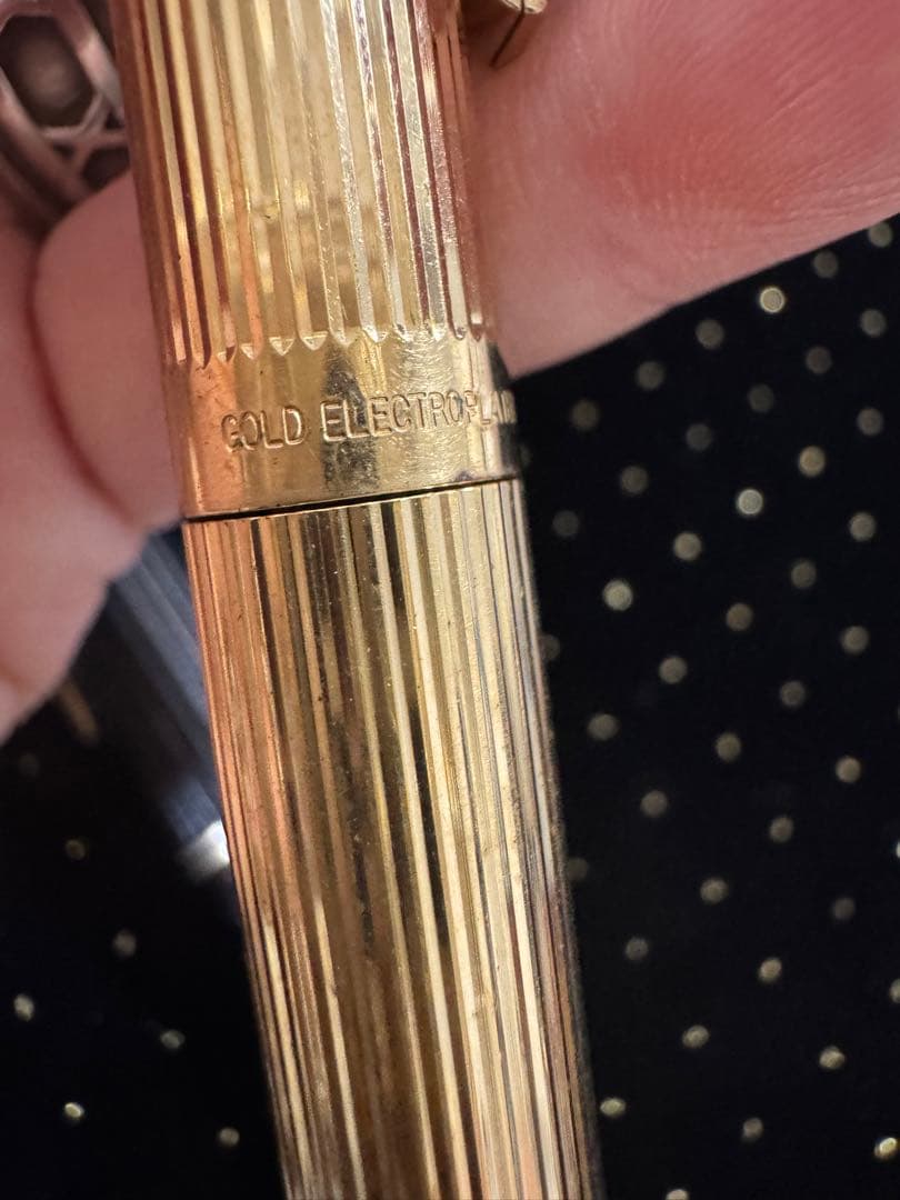 PILOT✨SHEAFFER ゴールド ストライプ 万年筆セット
