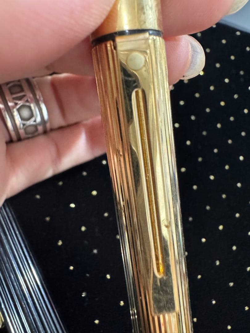 PILOT✨SHEAFFER ゴールド ストライプ 万年筆セット