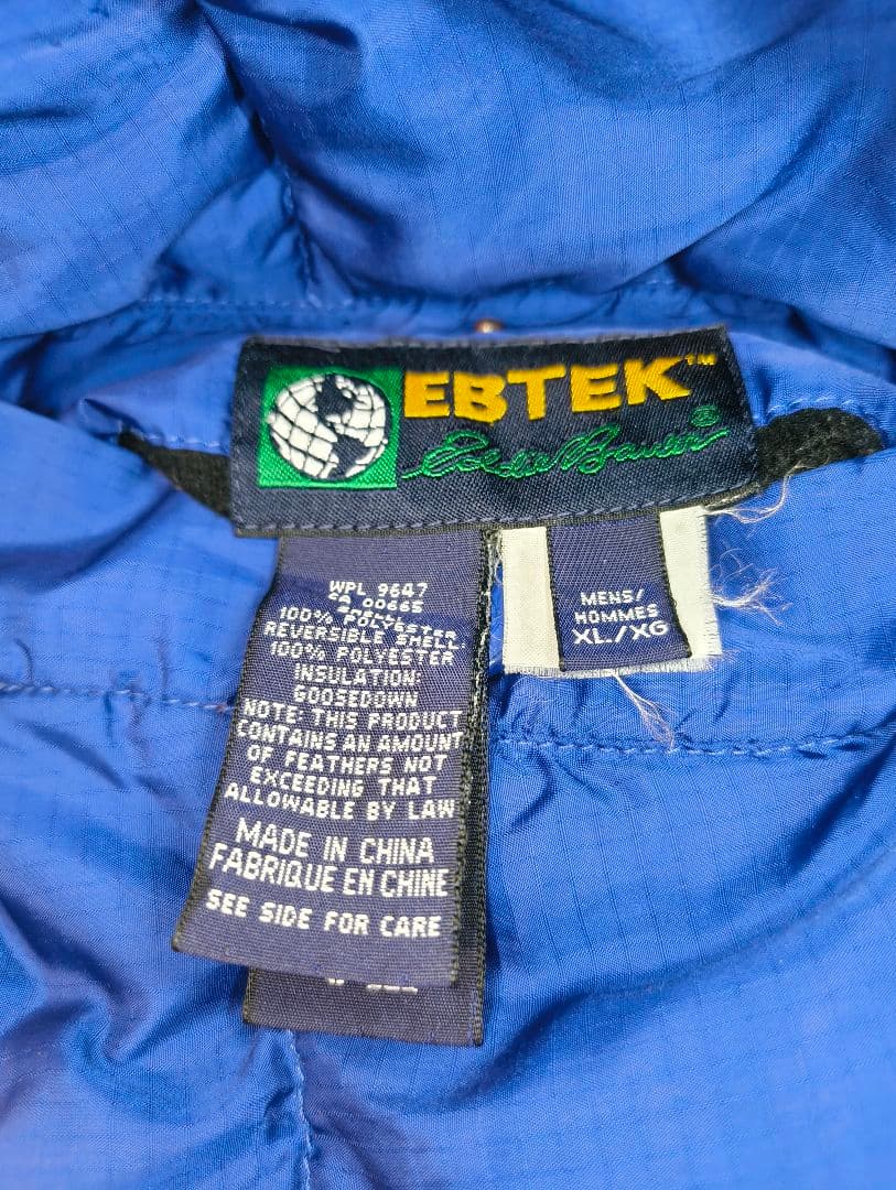EBTEK Eddie Bauer リバーシブル グースダウンベスト