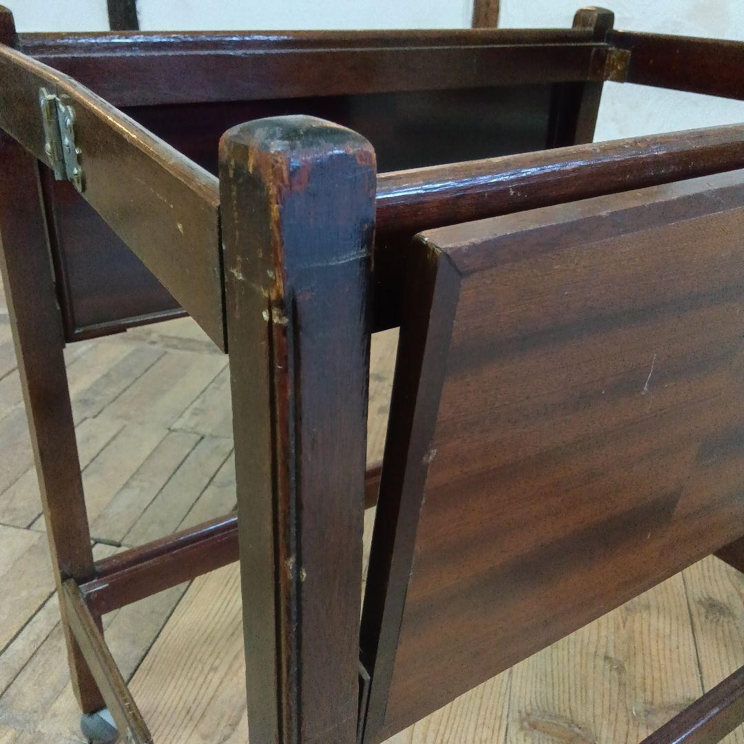 イギリス アンティーク 家具 キッチンワゴン トロリー キャスター付 6684b