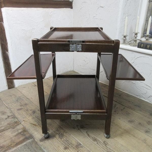 イギリス アンティーク 家具 キッチンワゴン トロリー キャスター付 6684b