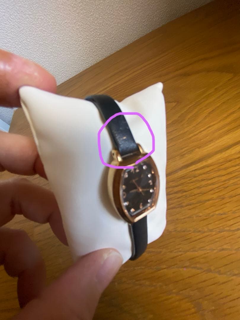 アニエス・ベー 2018クリスマス限定品 ソーラー電波腕時計 稼動品