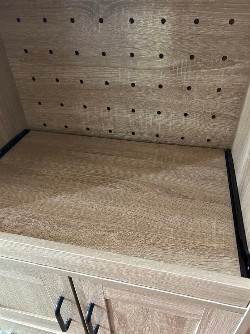 【美品】木目調レンジボード・レンジ台　食器棚