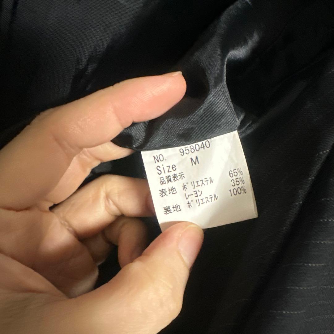 BPN ブラック ストライプ ショートジャケット