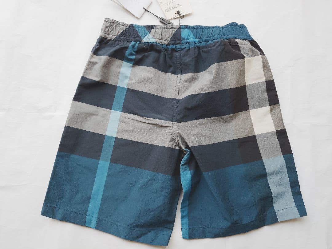 新品 バーバリーチルドレン チェック柄スイムパンツ 水着