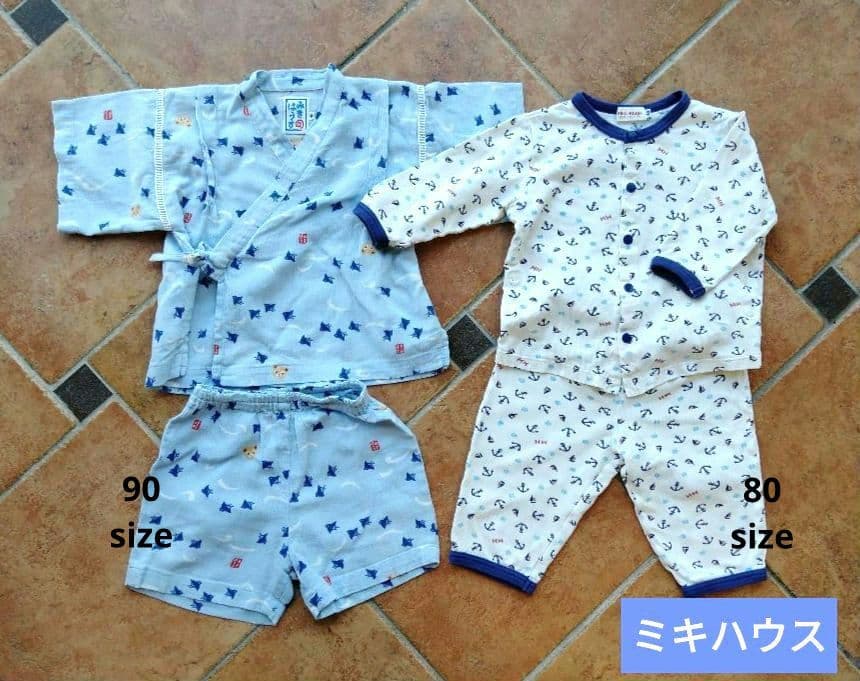 男の子 春・夏 まとめ売り 80 保育園着　【甚平 ペアマノン ミキハウス等】
