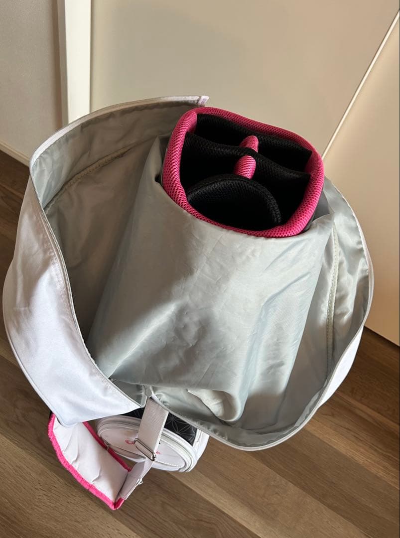 CALLAWAY Solaire レディースゴルフキャディバッグ 軽量白黒ピンク