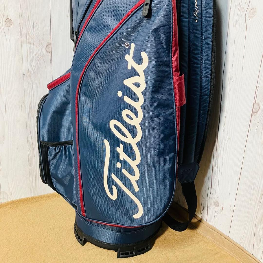 極美品 Titleist CART14 ネイビー 星条旗 キャディバッグ USA